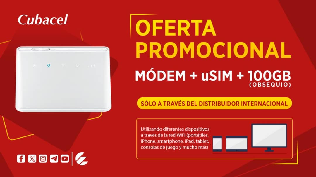 Leo_Reyes89's tweet photo. Con el Módem de esta oferta podrás navegar por internet 🌐 durante 3 meses, usando los 100GB de obsequio 🤩 por su adquisición.
Ahora todos en tu hogar podrán conectarse desde sus dispositivos 📱💻🖥.
➕️ detalles en 👉 https://t.co/RVyx3k5ERo… https://t.co/Fntdi8Hbyn