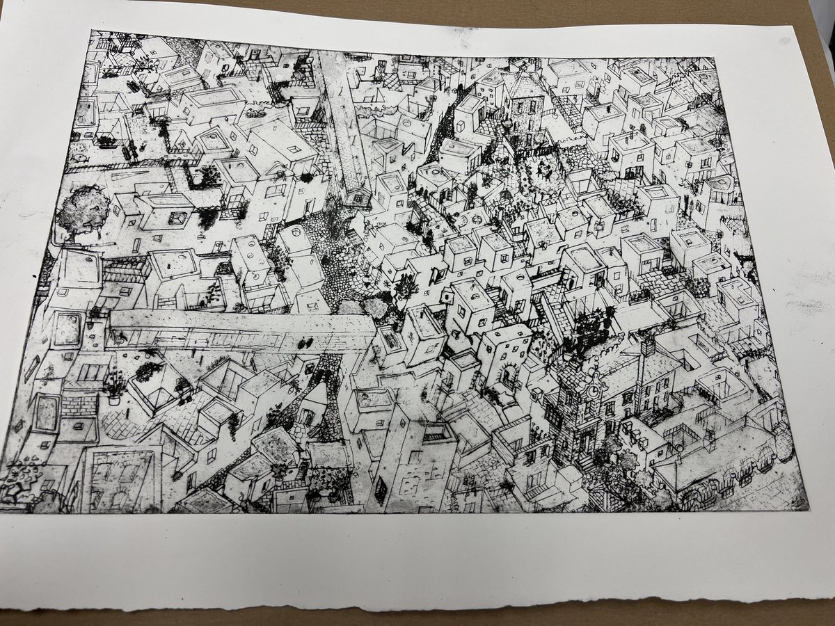 i made some etchings of our projects