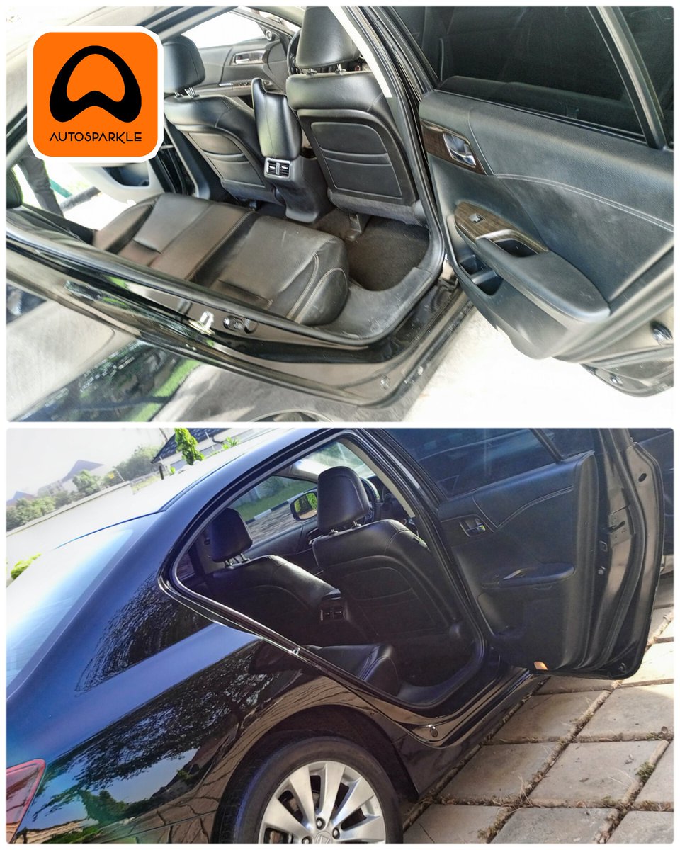 The beauty of detailing! See the transformation on the back seat and door panel. 

We renew the outlook of luxury car interiors and engines - WITHOUT WATER.

DM us or call/Whatsapp 09083519800 to book your car's pampering session

man of the match #soarsupereagles nwabali Vado