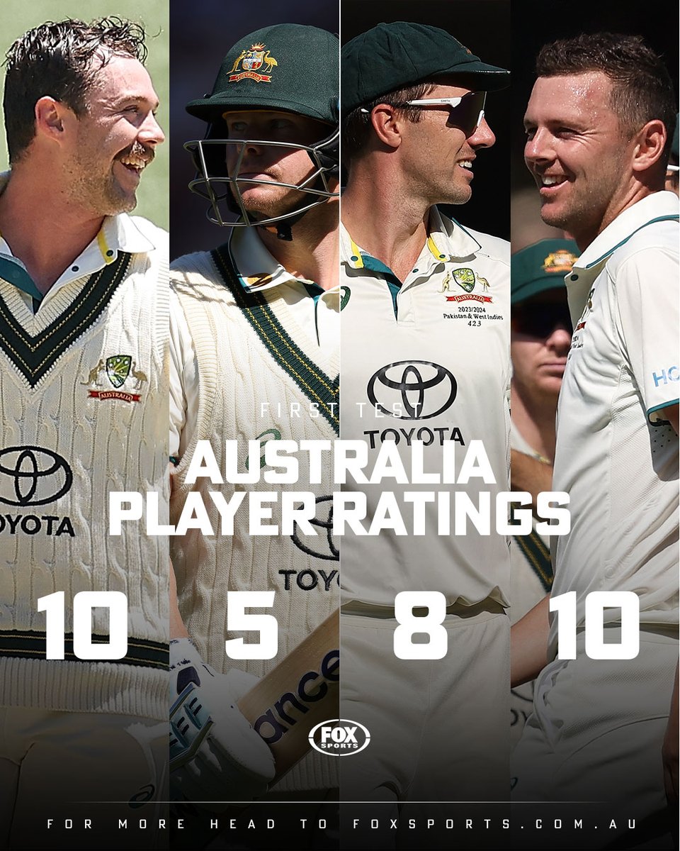 Not one, but TWO perfect scores 💯💯 

One big Steve Smith question still lingers, however. PLAYER RATINGS ✍ bit.ly/3vIEkkF