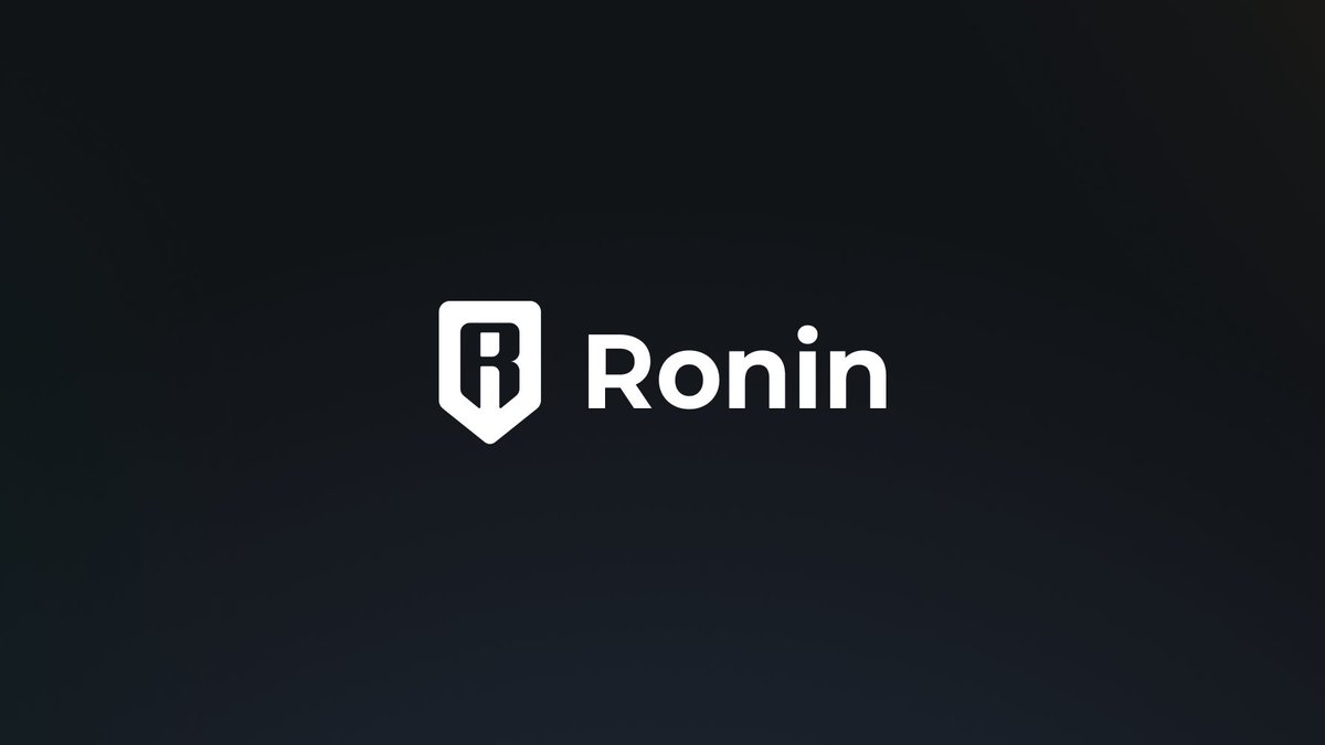 Ronin_Network's tweet photo. Ronin: the gamer's chain ⚔️ https://t.co/d85zyEa7gA
