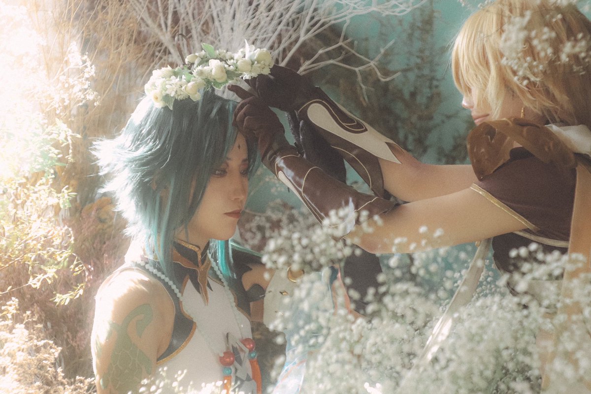 mare_da_yon's tweet photo. cos/原神

　　　君に幸多からんことを

＿＿＿＿＿＿＿＿＿＿＿＿＿＿
空 : ねむ
photo : ほうき
studio : @studioxparadis 

 #GenshinImpact #aether #xiao #genshincosplay https://t.co/ubfwBdnXut