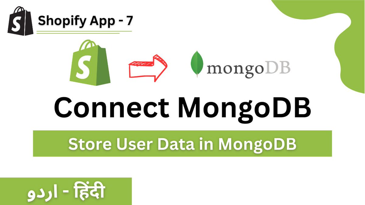 stackwisedev's tweet image. Hey Devs! 👉 In this Video you will learn how to connect #Shopify backend and frontend. In a simple way you will learn how to connect #Shopify app to #mongoDB. 
Subscribe to Channel:
youtu.be/SVda3kZUqHc