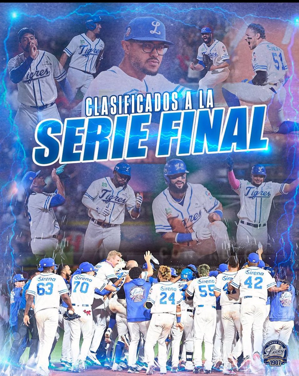 TigresdelLicey's tweet photo. ¡LOS CAMPEONES NACIONALES Y DEL CARIBE, ESTAMOS EN LA SERIE FINAL 2023-2024! 

LICEISTAS… SEGUNDA MISIÓN CUMPLIDA! 

¡VAMOS POR EL OBJETIVO! 🙌🏼💙

#LaGloriaContinua 🏆💙 https://t.co/xzcg1WlCjP