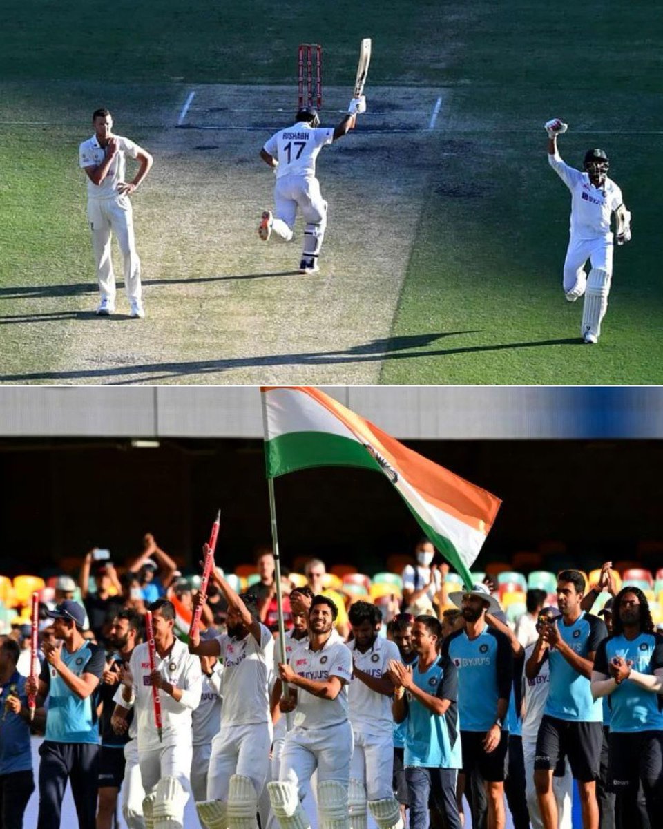 LuckySolanki45's tweet photo. 19 jan 2021 ❤ Gabba
टूटा है गाबा का घमंड, जीत गया है भारत…बॉर्डर-गावस्कर ट्रॉफी जाएगी गावस्कर के देश”🇮🇳
#gaaba
#RishabhPant #India #INDvsAUS https://t.co/gVCZZ06seP