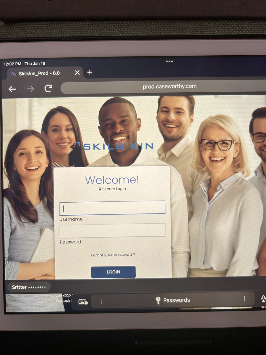 sidderitz's tweet photo. I’m sorry is @internetdevon making a cameo on my work login page or am I crazy https://t.co/QUgzS8nHp0