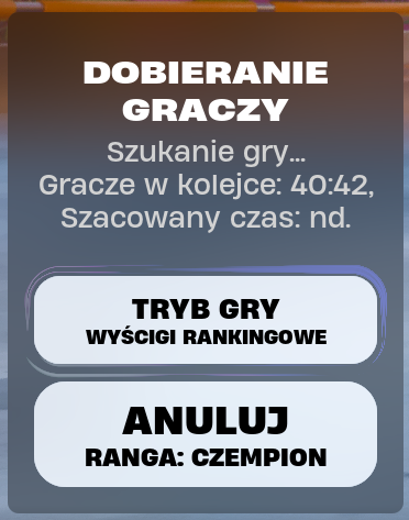 mpgamingPOLSKA's tweet photo. @FortniteGame Epic games I can't find a race in Rocket Racing mode for 40 minutes. WTF !!! #fortnite #EpicGames #rocketracing https://t.co/kWKKYvkiOX