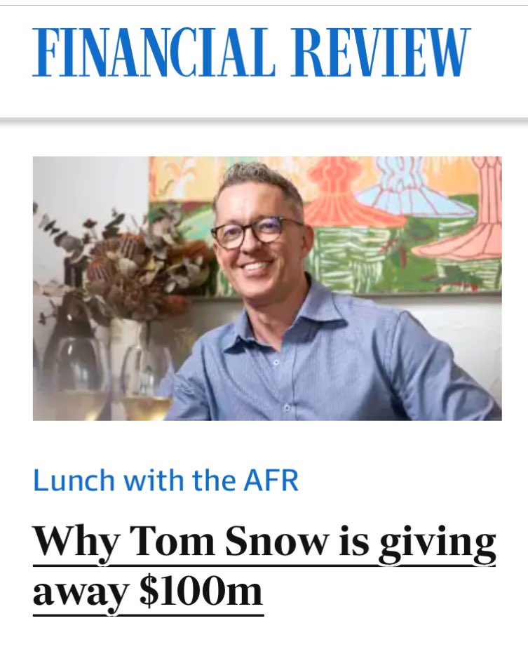 Proud to be interviewed by the AFR… afr.com/work-and-caree…