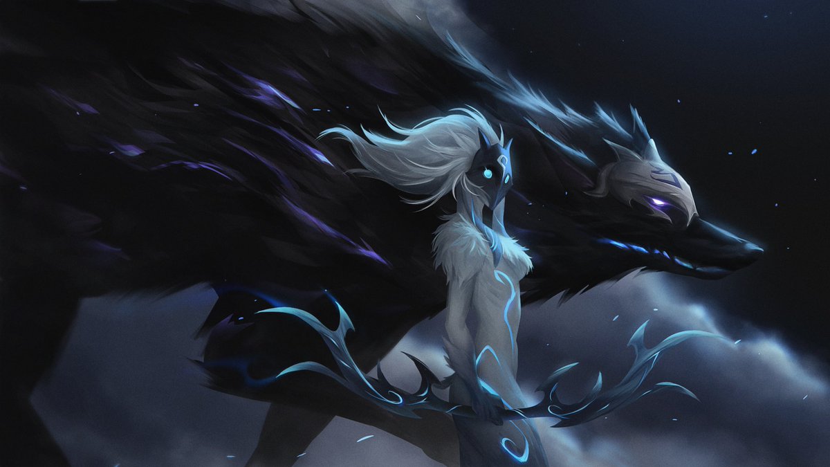 “Never one… ….without the other.” Had to draw something for the new league cinematic! Enjoy! 🐑🐺✨ #LeaguefLegends #LeagueOfLegendsArt #Kindred
