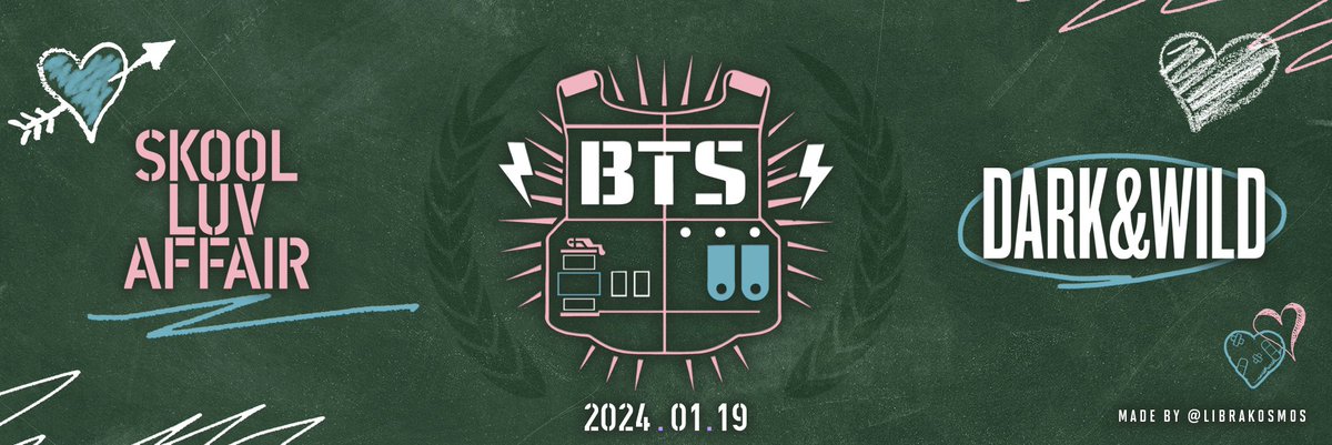 librakosmos's tweet photo. It's almost time for the #BTSRecomeback to support #SkoolLuvAffair and #DarkAndWild! If you need a header, here ya go! โก๏ธ๐
Skool Luv Affair Themed || (Note: Colors pulled from album cover and concept photos + a purple version!) https://t.co/YUcXePrL0j