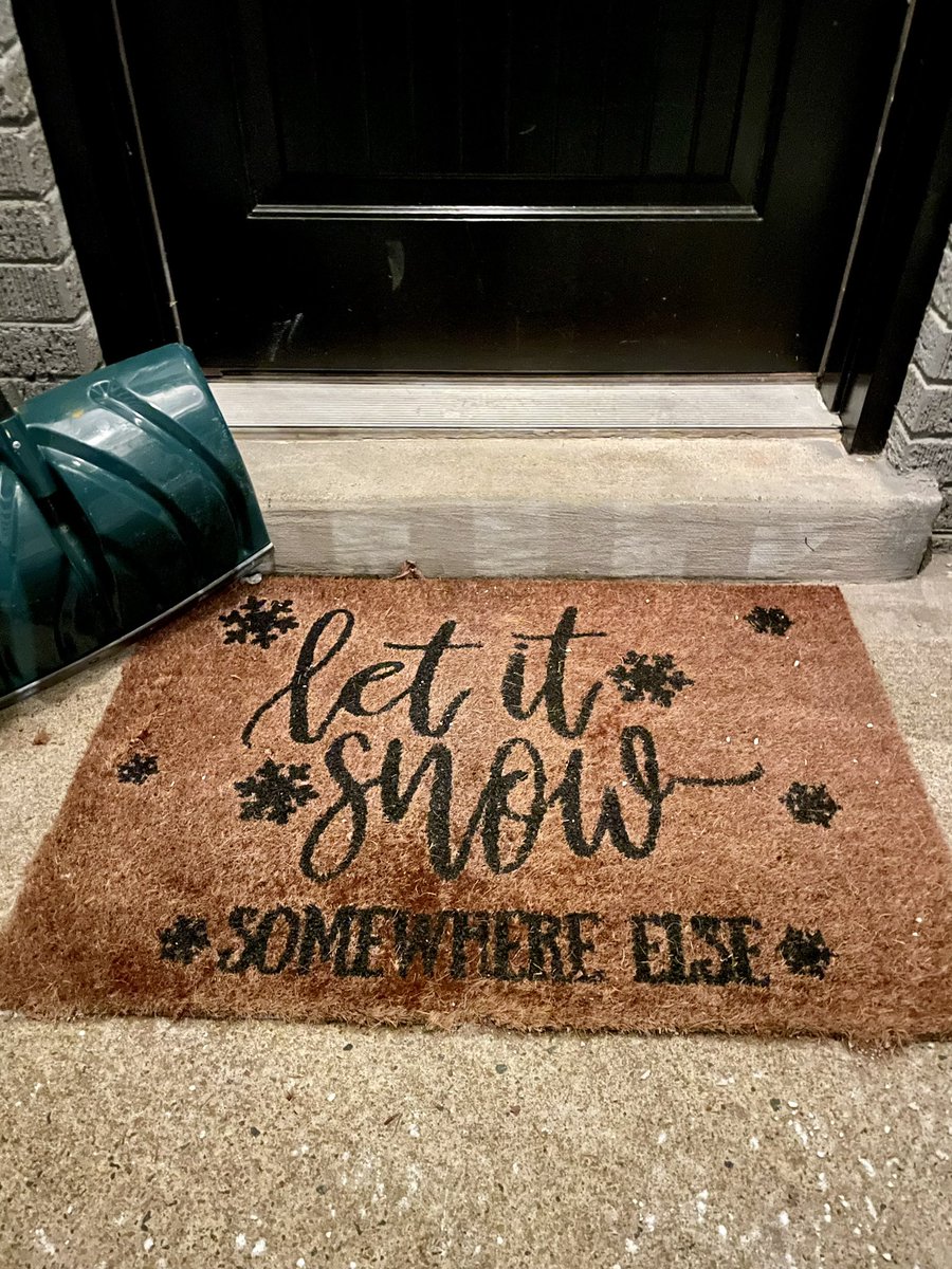 Doormat Manifestation FAIL ❄️❄️ #Arlingtonva