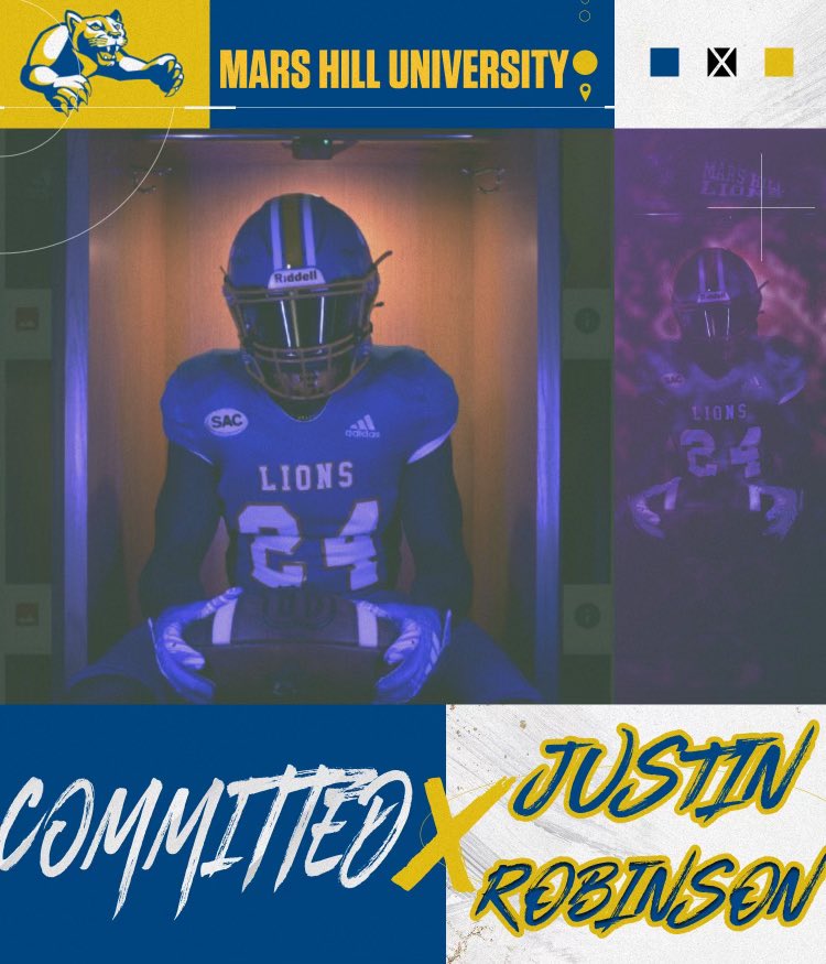Justin Robinson (@justin2024r) on Twitter photo 100% Committed to <a href="/MarsHill_FB/">MHU Football</a> very blessed, I would like to thank all my coach's that have help me get to where I am.
<a href="/CoachTimClifton/">Tim Clifton</a> <a href="/KBHolyman/">Kevin Barnette</a>
<a href="/chuck_phifer/">Chuck Phifer</a> <a href="/Coach_Hillin/">Joe Hillin</a>
<a href="/_Coach_Williams/">Dante Williams</a> <a href="/ArcherTigersFB/">Archer Tigers Football</a>
<a href="/RecruitGeorgia/">Recruit Georgia</a> <a href="/CoachRice74/">Coach Rice</a> 100% Committed to <a href="/MarsHill_FB/">MHU Football</a> very blessed, I would like to thank all my coach's that have help me get to where I am.
<a href="/CoachTimClifton/">Tim Clifton</a> <a href="/KBHolyman/">Kevin Barnette</a>
<a href="/chuck_phifer/">Chuck Phifer</a> <a href="/Coach_Hillin/">Joe Hillin</a>
<a href="/_Coach_Williams/">Dante Williams</a> <a href="/ArcherTigersFB/">Archer Tigers Football</a>
<a href="/RecruitGeorgia/">Recruit Georgia</a> <a href="/CoachRice74/">Coach Rice</a>