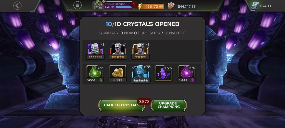Rehsa82's tweet photo. Brooo I haven't opened any featured paragon crystals in forever letsssgoooo 🤯😂 @Kalantak_art @MarvelChampions https://t.co/bW1xtwIwXr