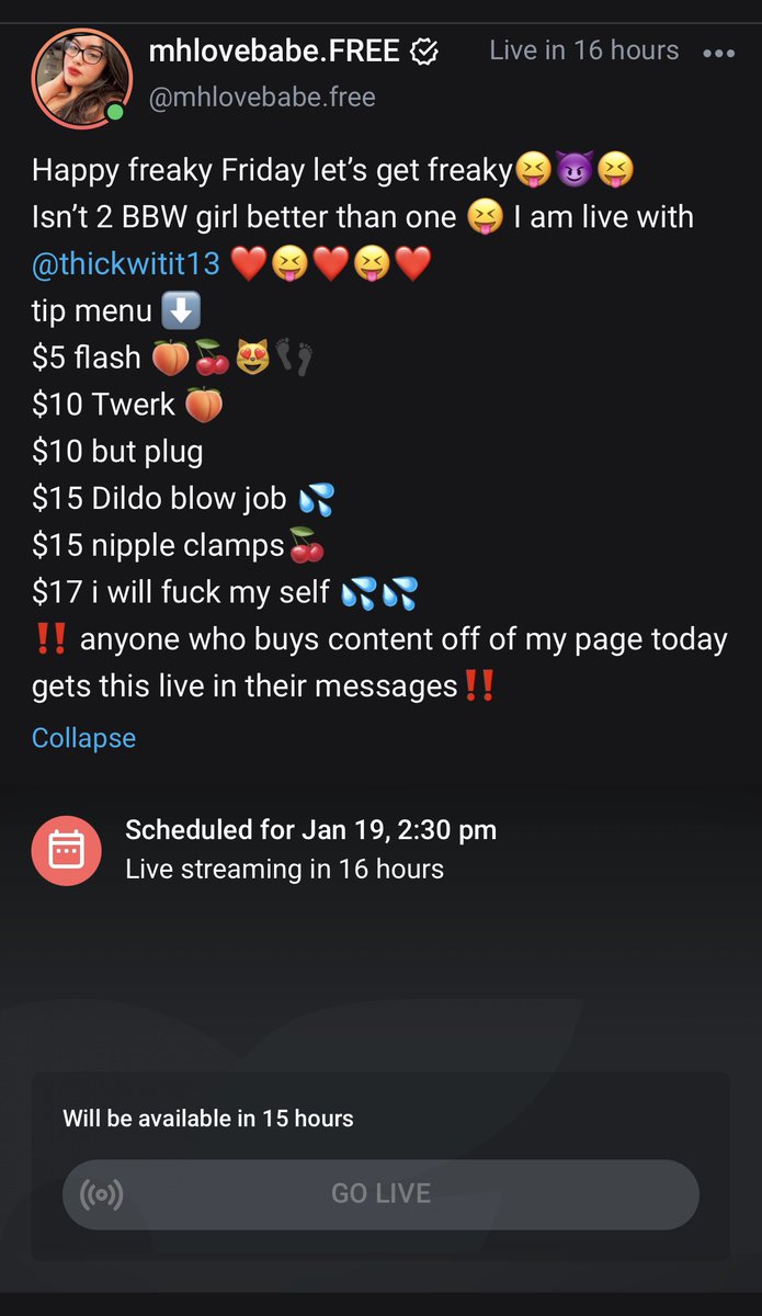 Lovebabe420's tweet photo. I am going live with @thickwitit1993 tomorrow on my FREE onlyfans at 2:30pm #EST #BBW #FREE #onlyfansfree #SubscribeFREE #Subscribetoday #LIVE #Livestream #FridayVibes
FREE Onlyfans Link โฌ๏ธ
https://t.co/FdabAWuqyr https://t.co/0sGqilthnH