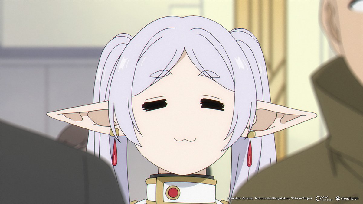 Crunchyroll's tweet photo. Poor Frieren 😭 (via Frieren: Beyond Journey's End) https://t.co/cYnevIFbsR
