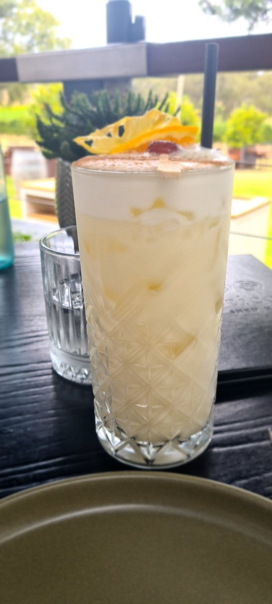 FreoLou's tweet image. Drink to start is a pina colada #Rustico