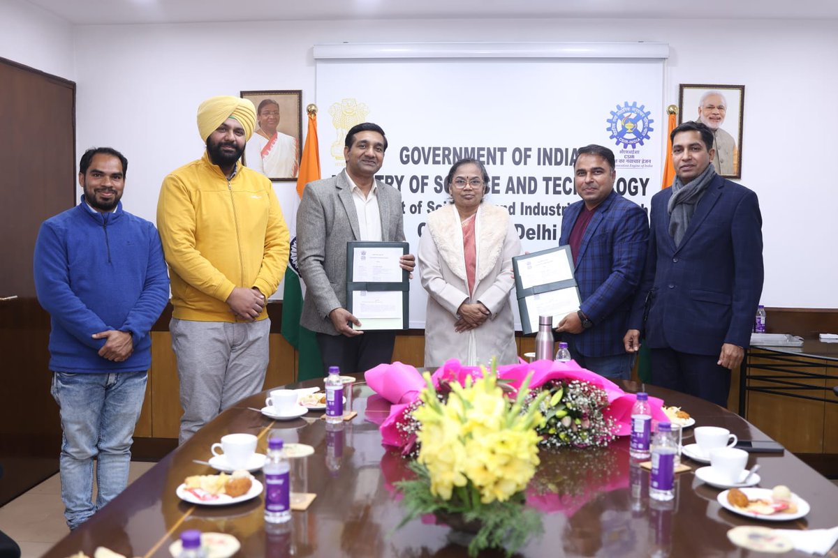 1/3
We are elated to announce a ground-breaking collaboration!  In the esteemed presence of the Director-General CSIR, Dr. (Mrs.) N. Kalaiselvi, and Dr. Sudesh Kumar Yadav, Director, CSIR-IHBT, Palampur (H.P.) signed two agreements with