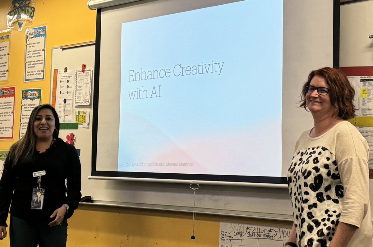 MMartinez_MS's tweet image. Enhancing Creativity with AI using @AppleEDU #EveryoneCanCreate. Great turnout tonight @TimberlinePK8 #ExplorationAI_SV @mrkelsall @MissGroskin