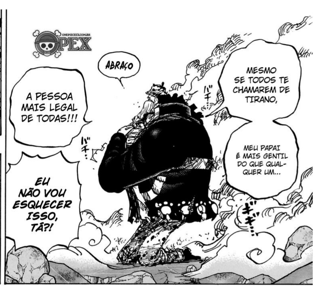 AlisonPensabem's tweet photo. Eu não canso de falar o quanto amo One piece!
 São 14 anos acompanhando e sempre me emociono. 

 Olha essa cena do cap de hoje. 

 Me emocionou muito, ainda mais que sou pai hoje em dia! 
 Kuma se tornou uma importantíssima referência de Pai pra mim. 
#OnePiece 
#ONEPIECE1104 https://t.co/evfjlqpcim