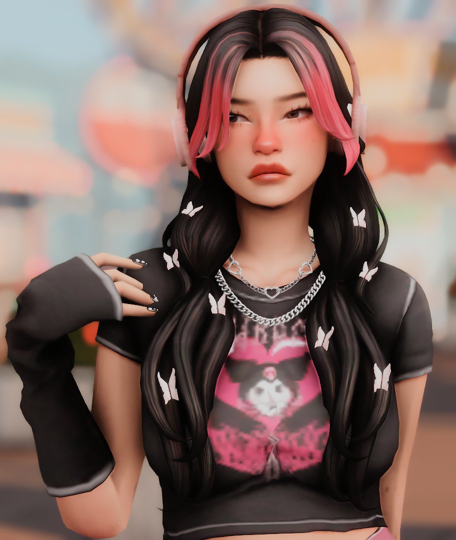 new sim from today's stream 🖤🩷