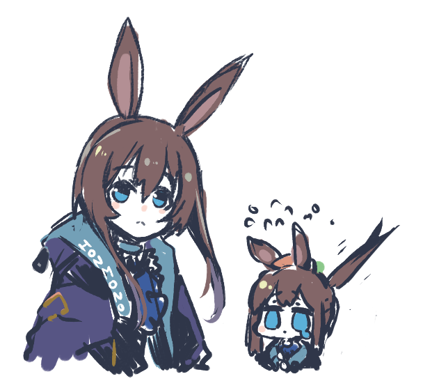 アーミヤ(アークナイツ) 「」|すきのイラスト