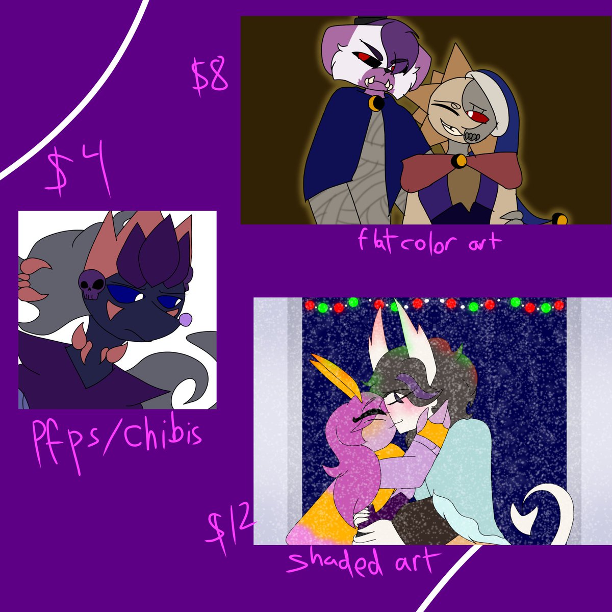 ChromaScreen_'s tweet photo. Commissions are open! Prices are all here any questions let me know!!! https://t.co/XCtsQ7maYL