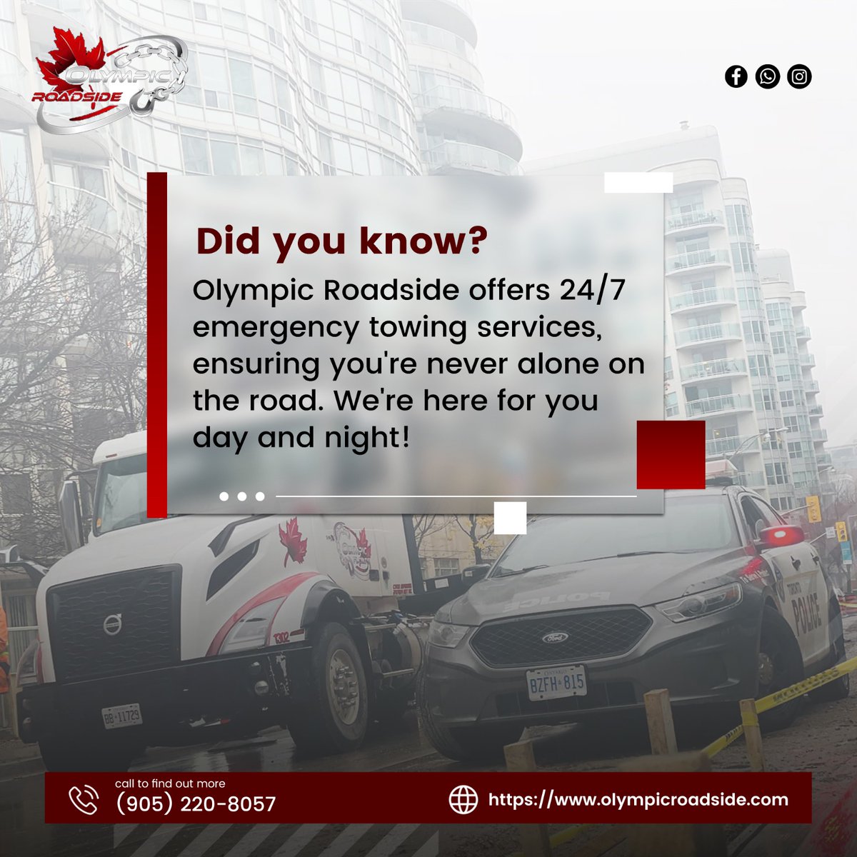 🚗 Olympic Roadside: Your 24/7 lifeline on the road. Never face car troubles alone – we're here day and night for all your emergency towing needs! 
.
#OlympicRoadside #EmergencyTowing #RoadsideAssistance #AlwaysThereForYou #DayAndNightRescue #ReliableOnTheRoad