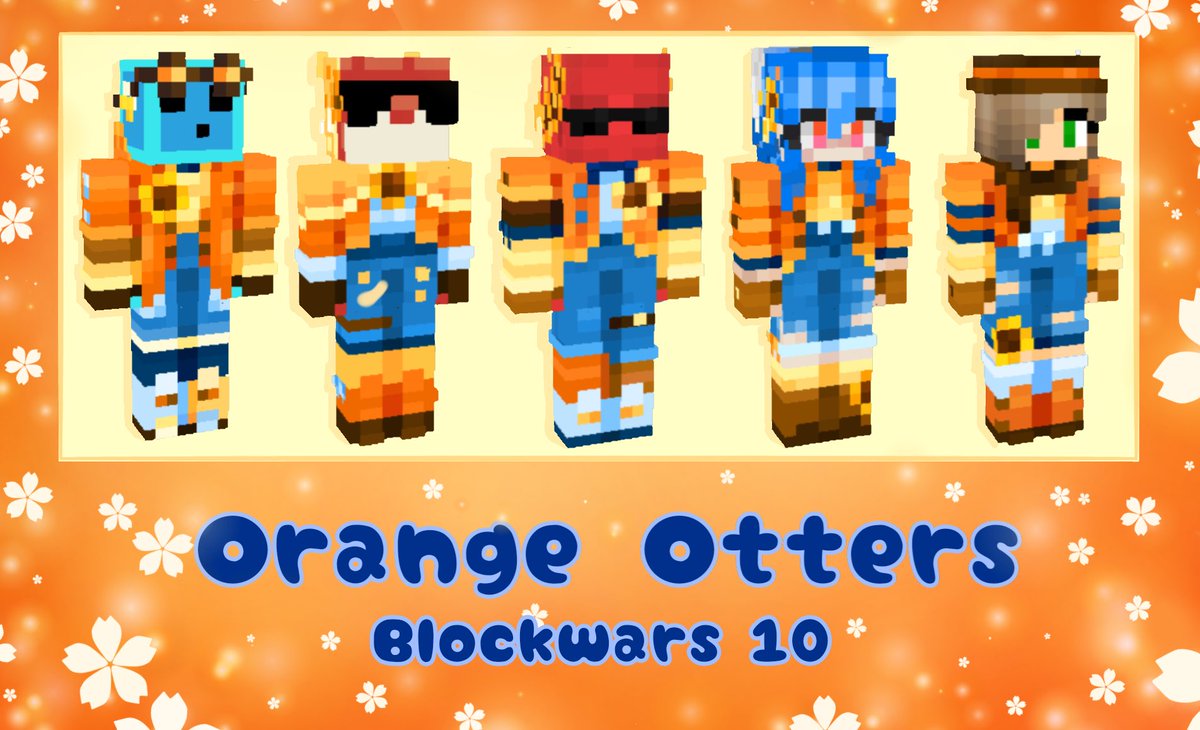 Blockwars 10: Orange Otters Skins!

Downloads in the replies, retweets are very much appreciated
(Also vote #KABOODLEFORSAPPHIRE and #VOTE4CVIT btw!!)

[#blockwarsskins, #blockwarsfanart, #4cvitfanart, #reddoonsfanart, #kaboodlefanart, #midmysticxfanart]