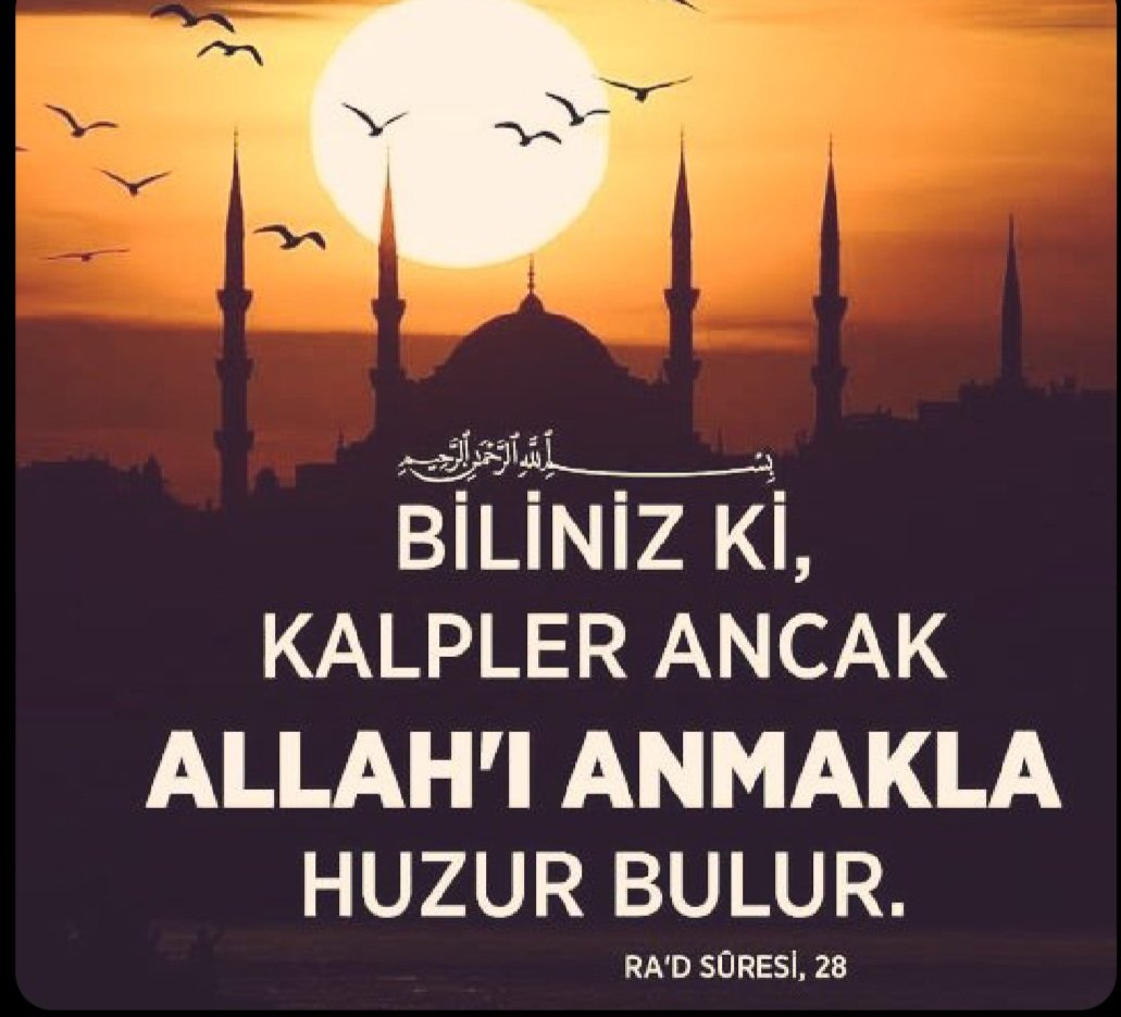 Bilinizki kalpler ancak Allah'ı  anmakla  huzur bulur 🙏  tüm dostlarıma  hayırlı cumalar #hayirlicumalar