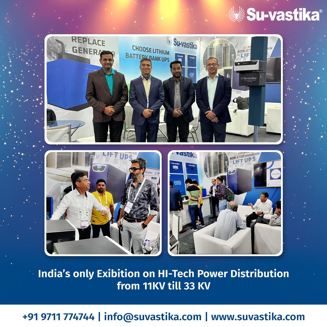 suvastika's tweet image. Thank you for joining us at Distribulec in Mumbai, India’s only exhibition on hi-tech power distribution.

Your presence and participation made this event truly remarkable.

#distribulec2024 #distribulecexpo #Mumbai #SuVastika #Innovation #energysolutions #inverter #lithium #UPS