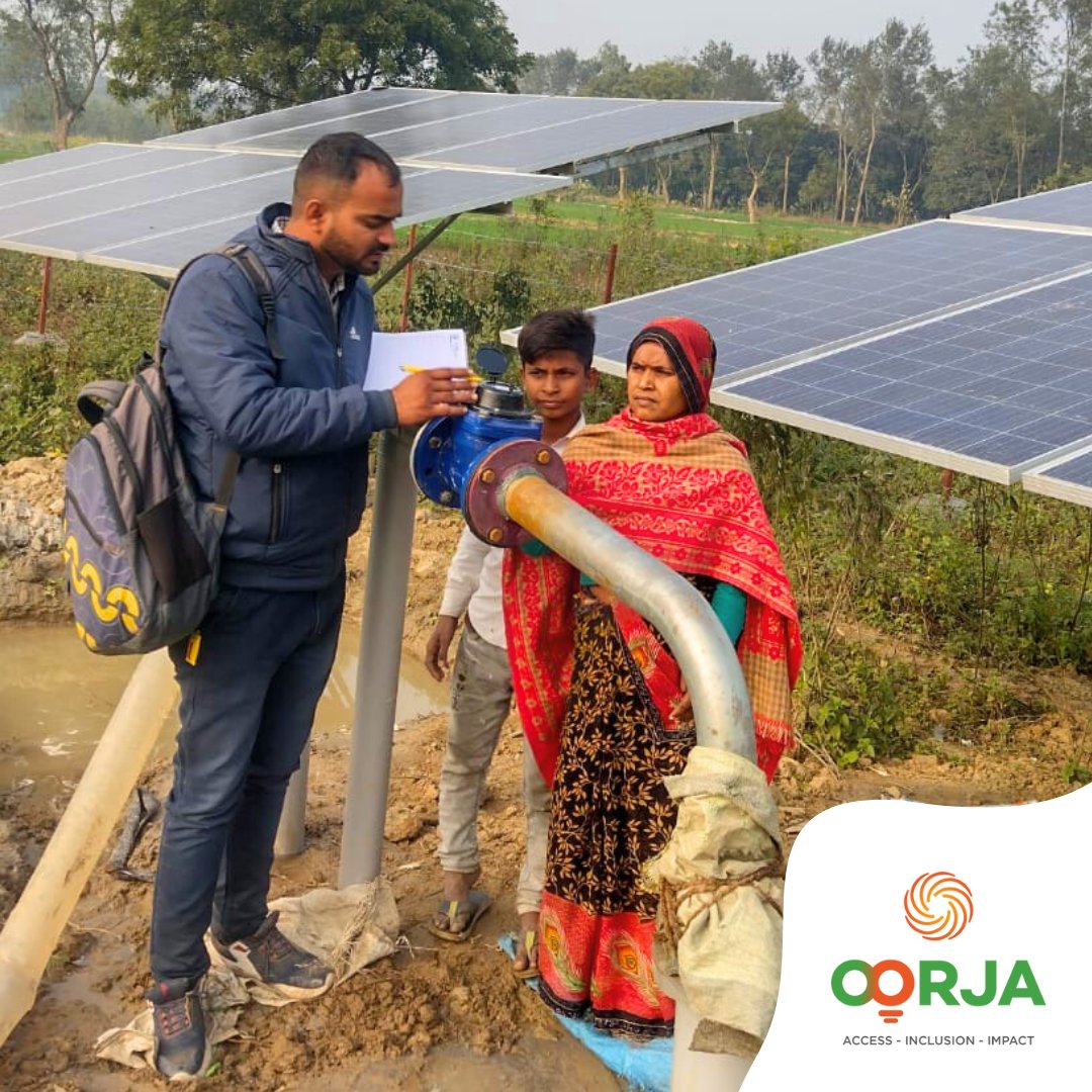 oorjasolutions's tweet photo. Meet Nirmala Devi, Oorja’s solar irrigation pump Operator who is breaking through barriers and challenging the status quo. She will look after the day-to-day operations of our solar pump at Parsa Khargaman village of Bahraich district, Uttar Pradesh. https://t.co/8xWw9ZBum7