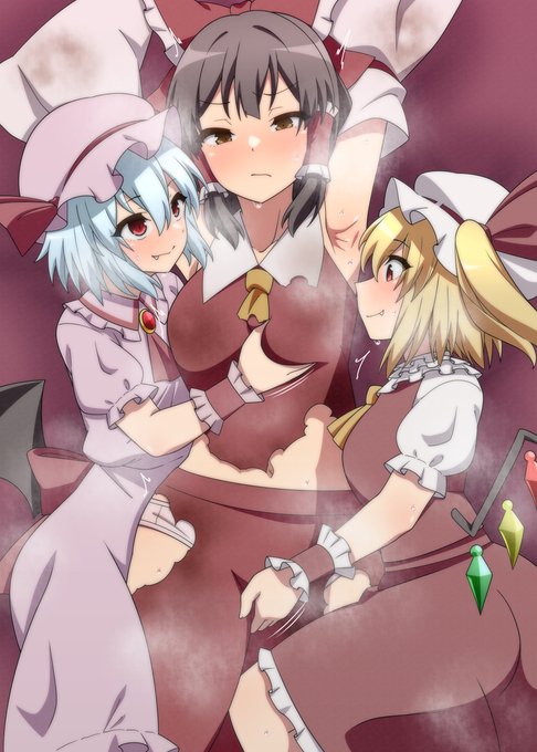 Skeb納品しました。レミリアとフランに愛される()霊夢楽しく描けました、リクエストありがとうございます～!
https://t.co/5QxBcpXIR8 #Skeb #Commission @skeb_jpより 