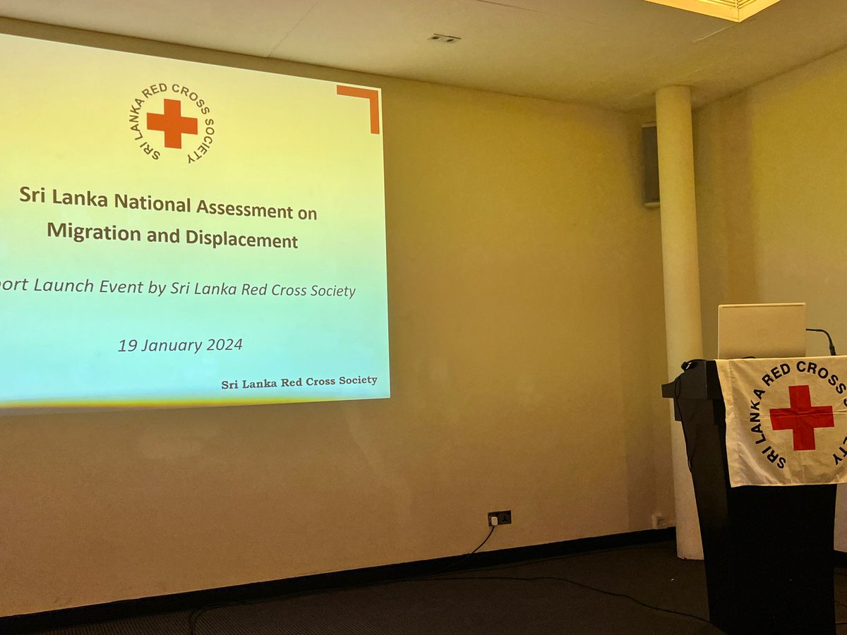 Sri Lanka Red Cross Society (@slredcross) on Twitter photo Sri Lanka National Assessment on Migration and Displacement; Report Launch Happening Now by the <a href="/SLRedCross/">Sri Lanka Red Cross Society</a> 💪🤝
International and National Stakeholders, Partners, staff members gathered together for a prosperous discussion. 🌟
#slrcs #IFRC #ICRC #itsaboutservingpeople Sri Lanka National Assessment on Migration and Displacement; Report Launch Happening Now by the <a href="/SLRedCross/">Sri Lanka Red Cross Society</a> 💪🤝
International and National Stakeholders, Partners, staff members gathered together for a prosperous discussion. 🌟
#slrcs #IFRC #ICRC #itsaboutservingpeople