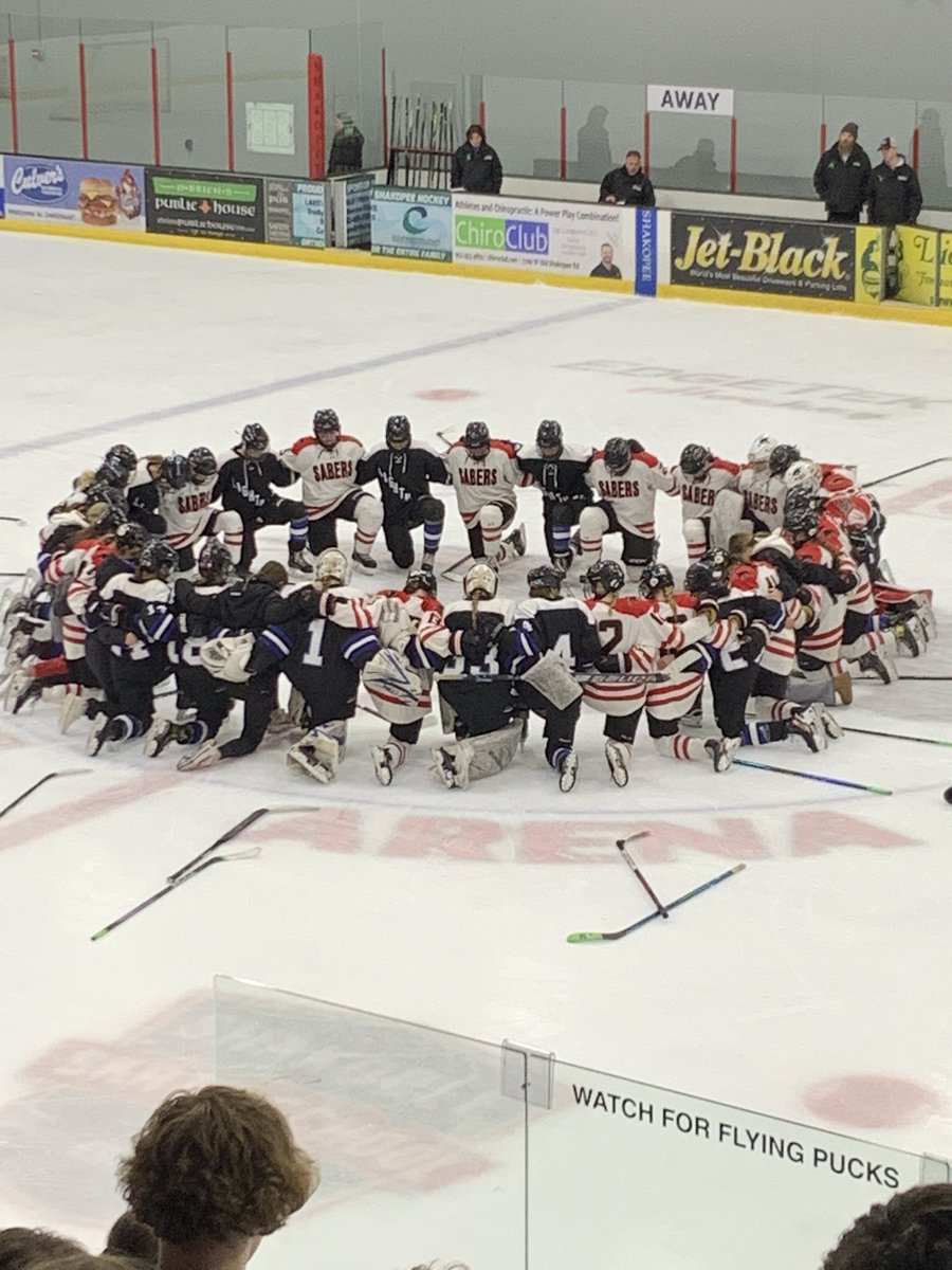 We drop tonight’s game to Eastview but more importantly, we were able to honor Mikayla and be together. A huge thank you to all that came out to show their love and to the Eastview team and fans for their support. We appreciate all of you!