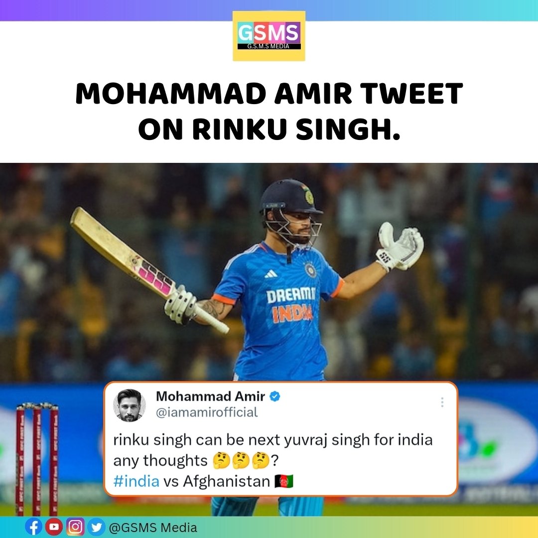 Mohammad Amir on Rinku Singh.

#RinkuSingh #INDvsAFG