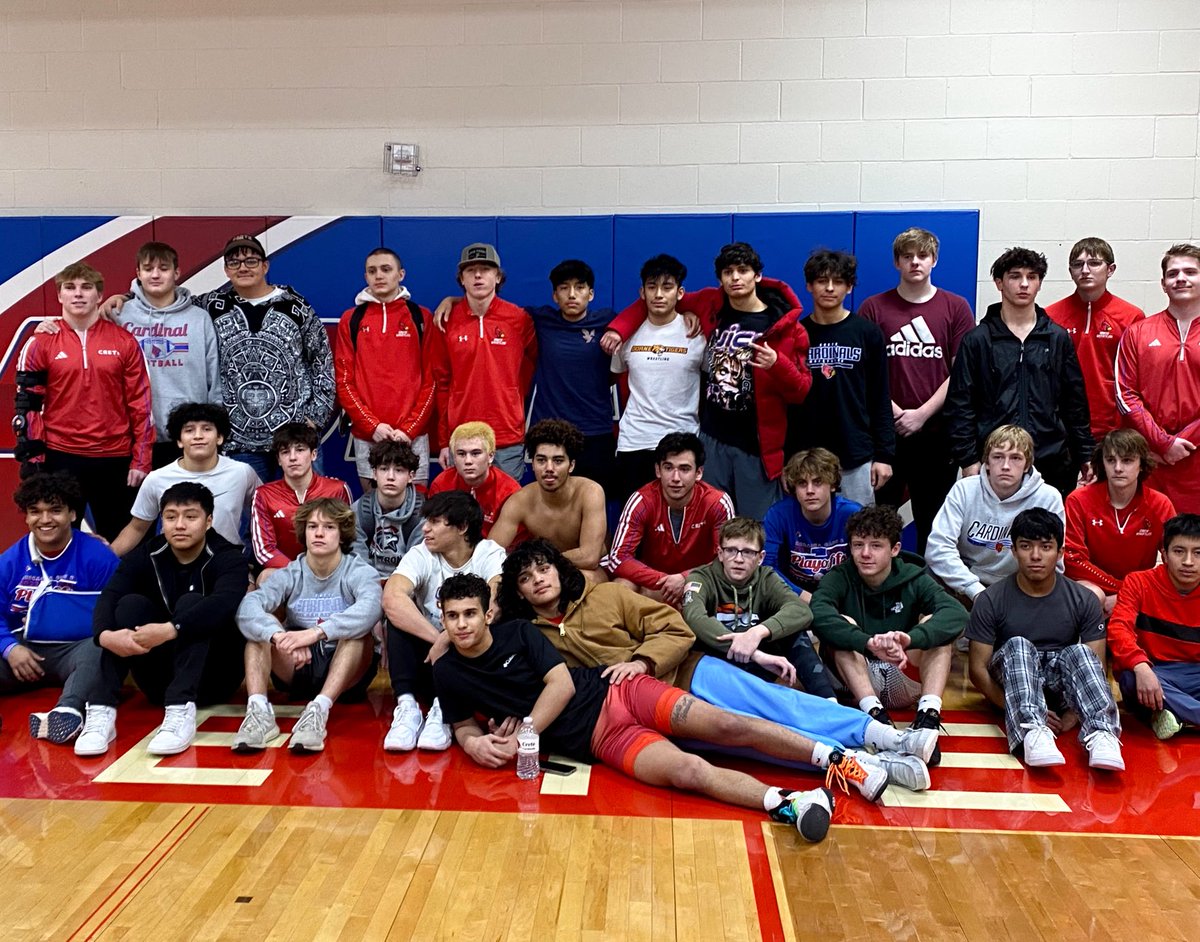 CreteWrestling's tweet image. Great win for senior night against Norris
Crete 46 vs Norris 27
106-Greyer Selvin 10-1
113-Liam Clarke Forefit 
120-Wyatt Clarke 📌
132-Jaime Ramos 📌
138-Lyle Van Horn 📌
144-Ricardo Vicente 9-7
150-Ashton Sundling 5-2
165-Martin Ortiz 📌
175-Jules Reed 📌