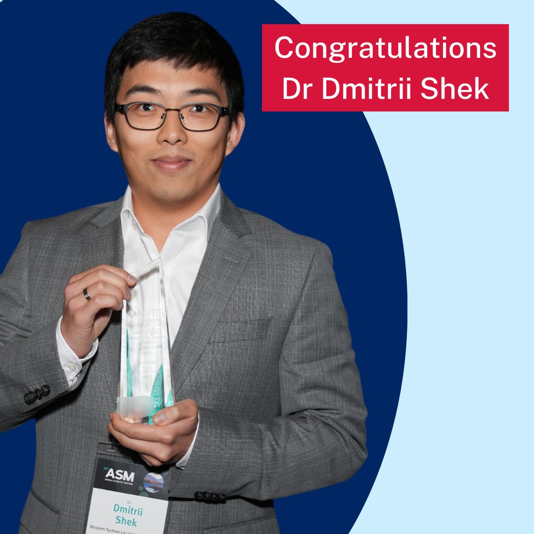 Blacktown Hospital’s Dr Dmitrii Shek has been recognised for his outstanding contributions to medical research, being awarded the prestigious 2023 Australasian Gastro-Intestinal Trials Group (AGITG) Early Career Researcher Award. Read more on The Pulse: thepulse.org.au/2024/01/11/bla…