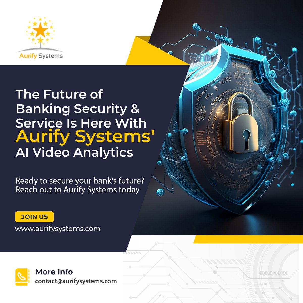 AurifySystems's tweet image. Introducing Aurify Systems&apos; AI-driven video analytics solution for banks.

Visit aurifysystems.com to learn more about customized AI solutions for your business.

#AI #VisionAnalytics #MiddleEast #videoanalytics #organization #security #AISolutions #business #safety #Bank