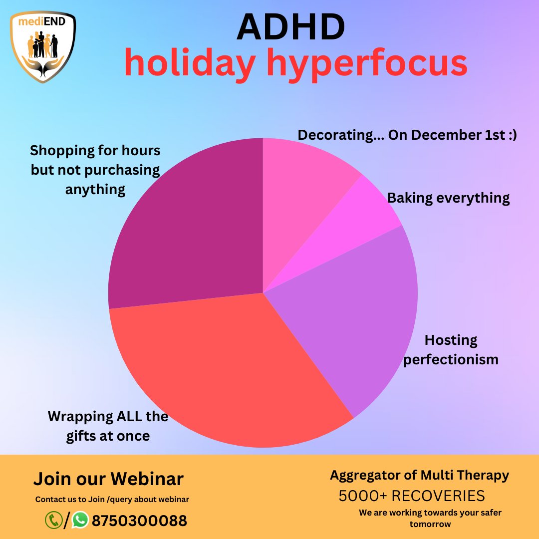 medi_end_'s tweet photo. Join Our #Webinar about #AUTISM
Contact us to join Webinar or any Query - 8750300088
Register Webinar at: https://t.co/ksYzyEXJ4W
.
.
.
.
#Health #Register #adhdawareness #ADHD #autismtherapy #hyperfocus #decorating #bakingeverything #hostingperfection #wrapping #notpurchasing https://t.co/Kl8waQYnv3