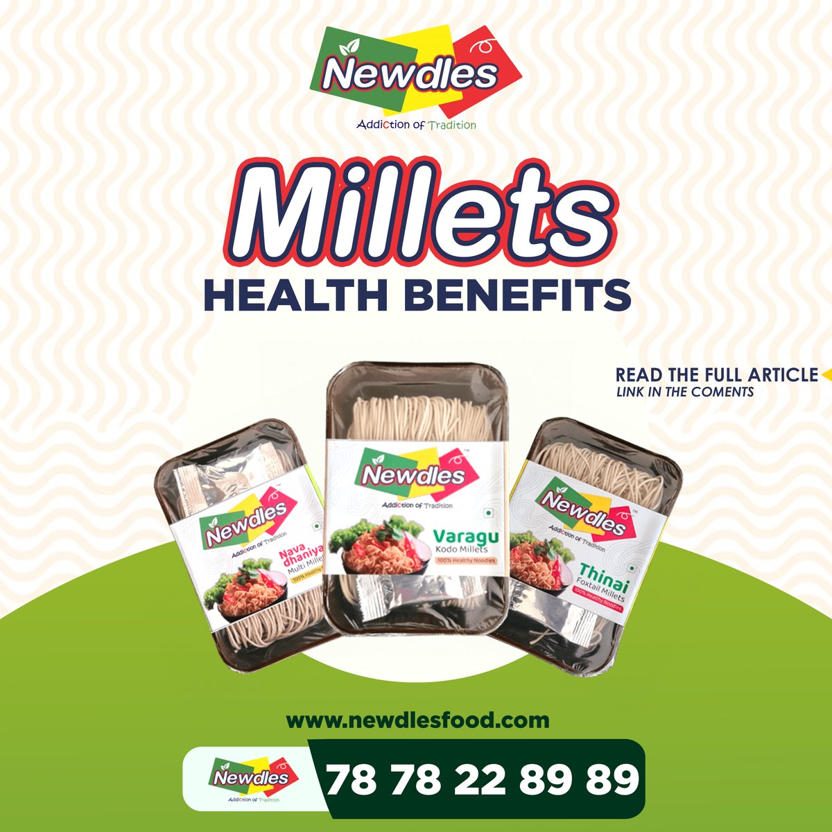 Newdlesofficial's tweet photo. "Fuel Your Health with Millet Magic: Elevate Nutrition, Embrace Wellness!" Read the Article in Comments to know the health benefits of millet-based foods. https://t.co/vCiR9UobHO
#newdles #newdlesfood #healthyyearahead #newdlesPower #MilletMagic #MilletMeal https://t.co/jTqh4GjeRV