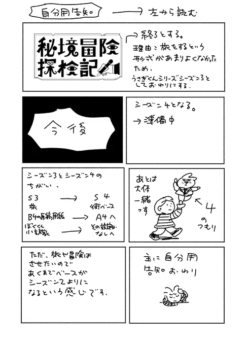 秘境冒険探検記終了|絵な子  #note 