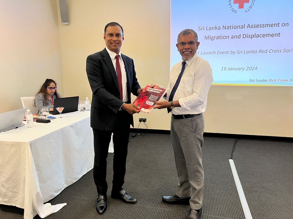 Mahesh Gunasekara (@dr_mahesh_guna) on Twitter photo Just launched <a href="/SLRedCross/">Sri Lanka Red Cross Society</a> Sri Lanka National Assessment Report on #Migration and Displacement. Challenges and way forward will be discussed in depth Just launched <a href="/SLRedCross/">Sri Lanka Red Cross Society</a> Sri Lanka National Assessment Report on #Migration and Displacement. Challenges and way forward will be discussed in depth