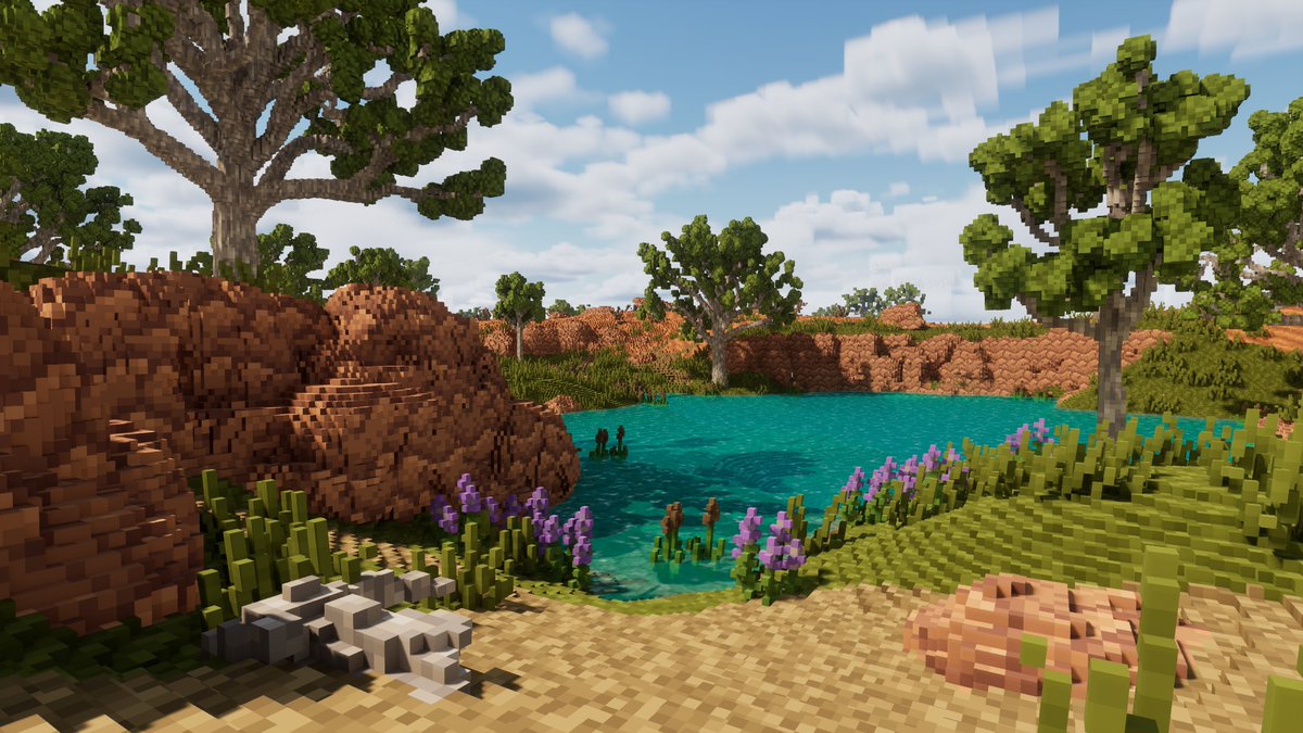 Tooley1998's tweet image. Say hello to Lay of the Land&apos;s new biome. The Outback Canyons. Here rivers have carved deep ravines into the surrounding plateaus which are home to all kinds of weird &amp;amp; wonderful creatures. Still very WIP. #gamedev #indiedev #voxelgame #voxelart #voxel #procedural #UnrealEngine
