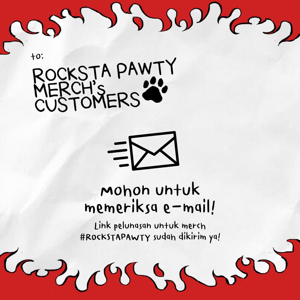 SB19ID's tweet photo. Meow meow ๐
Bagi yang ikut pre-order merch #ROCKSTAPAWTY mohon cek email untuk link pelunasan ya! ๐โโฌ
Jangan lupa baca baik-baik catatan dan ketentuan di dalam email, jika ada kendala bisa langsung hubungi kami ya ๐ https://t.co/QENmVPsbWQ