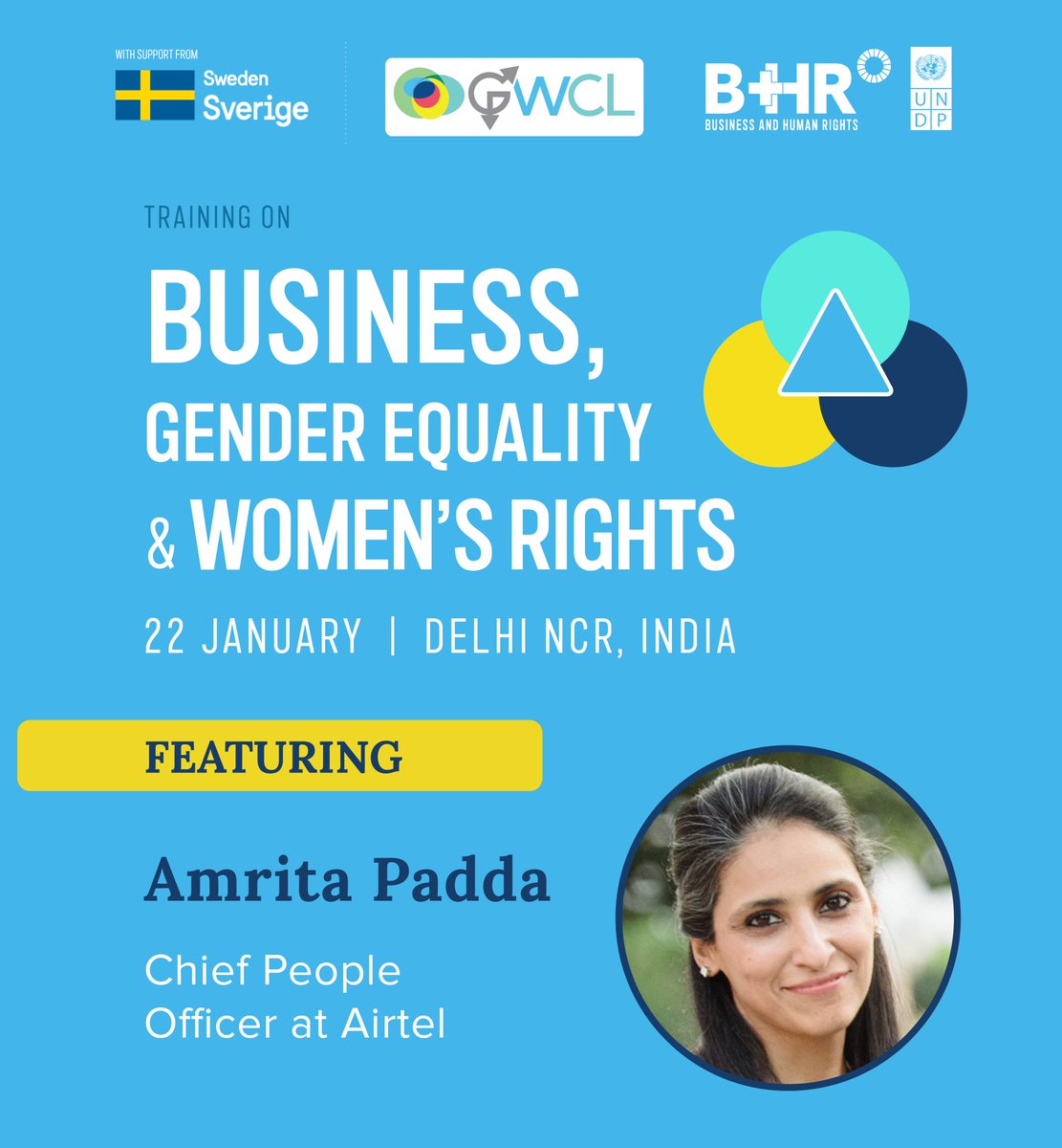 BizHRAsia_UNDP's tweet image. Last chance to join us in Delhi 🇮🇳 next Monday!

The training will feature a conversation with Amrita Padda from Airtel, and will cover what you can do to:
✅Advance #GenderEquality &amp;amp; #DEI
✅Tackle gender discrimination
✅Foster an inclusive workplace

👉 forms.gle/tGBNo31jx9gZbw…