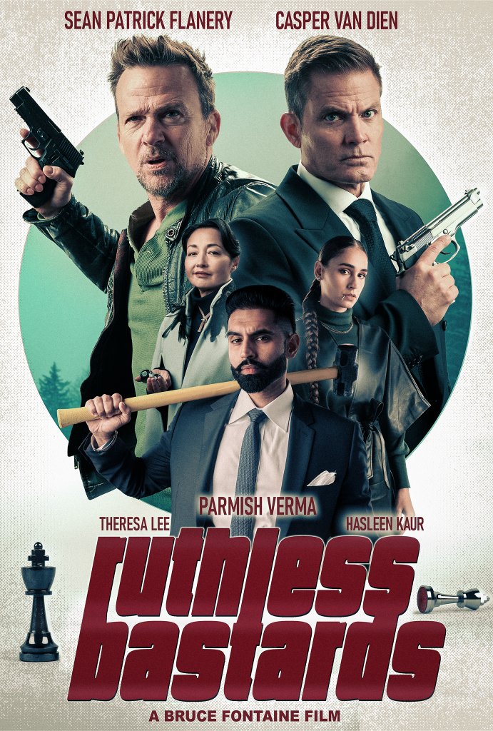 bruce_fontaine's tweet photo. Ruthless Bastards - my second feature, currently in post-production, is set for release in the Summer. Starring Sean Patrick Flanery (Boondock Saints), Casper Van Dien (Starship Troopers), Parmish Verma (Rocky Mental), Hasleen Kaur (The Cat) and Theresa Lee (Big Bullet). https://t.co/ix2exeYywZ