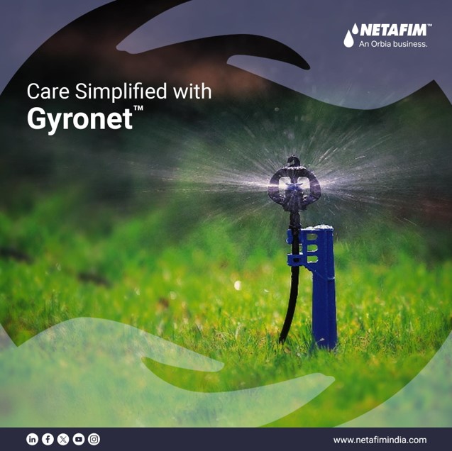 NetafimIndia's tweet photo. Introducing ππ²π«π¨π§ππβ’ ππ² ππππππ’π¦.
Simplify shrub maintenance with precision irrigation and tailored solutions. Our technology guarantees thriving shrubs, enhancing landscapes effortlessly.
#Netafim #NetafimIndia #Gyronet #Sprinkler https://t.co/GE8iznKtFY