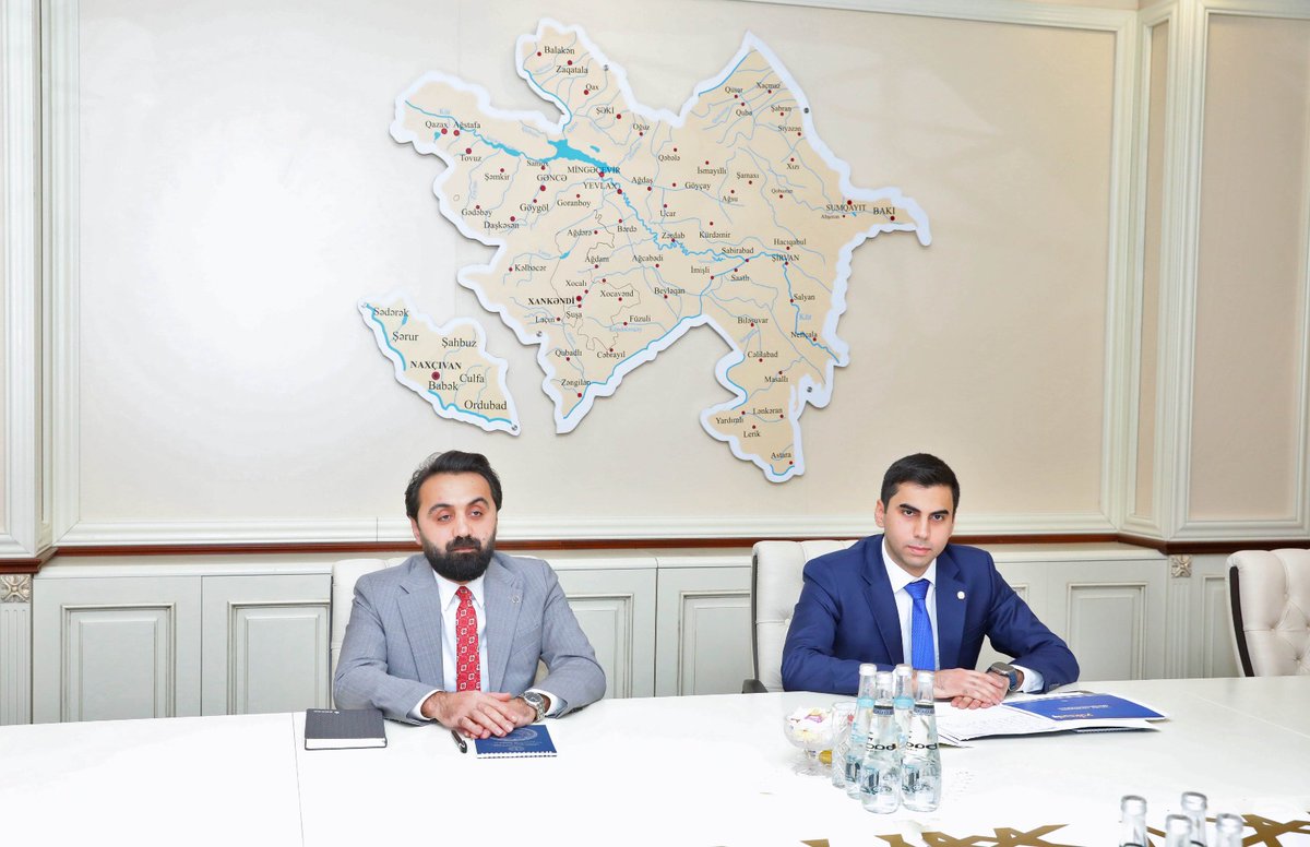 The Chief of the State Migration Service, Vusal Huseynov, met with the winner of the third 'Yüksəliş' competition #StateMigrationService #SMS #Yukselish
