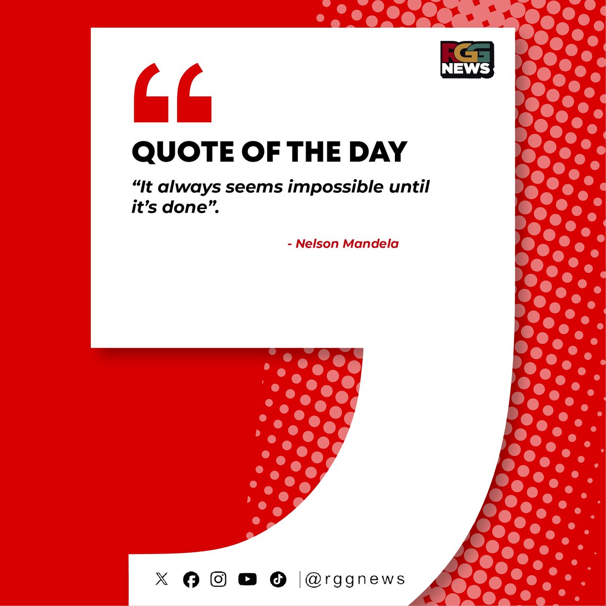 Quote of the Day: #rggnews #quoteoftheday