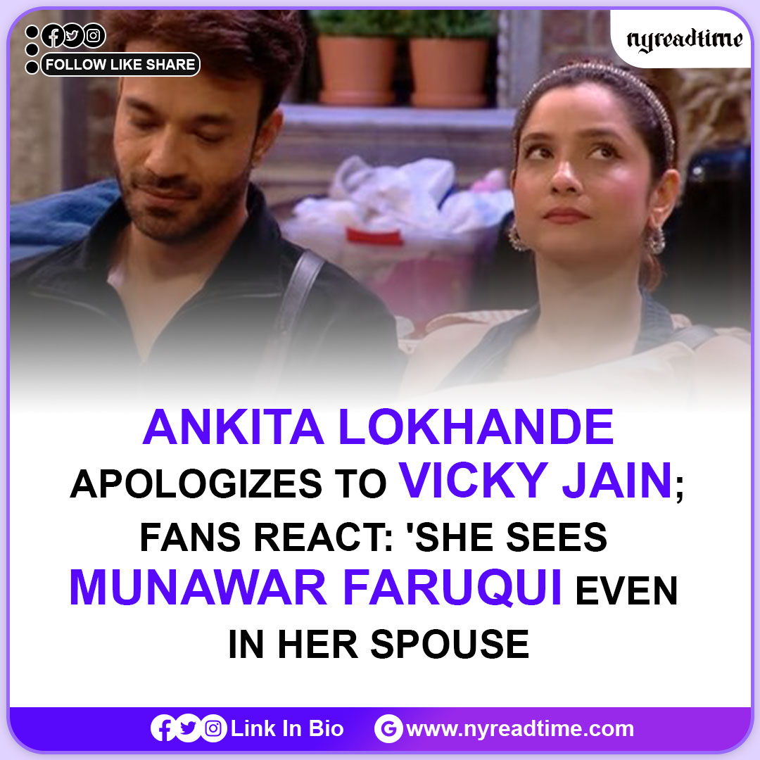 Read More➡👉nyreadtime.com/bollywood/anki…
ankita lokhande apologizes to vicky jain; fans react: 'she sees munawar faruqui even in her spouse' 🙏🏽💔 
#biggboss17 #ankitalokhande #vickyjain #apology #munawarfaruqui #fansreact #relationshipdrama #instagossip #sorrynotsorry #celebritynews